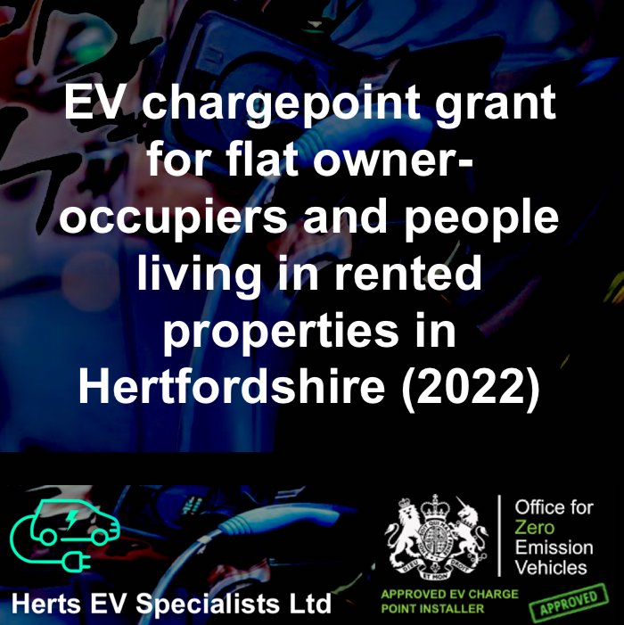 EV Chargepoint grant for Flats - Herts EV Specialists Ltd